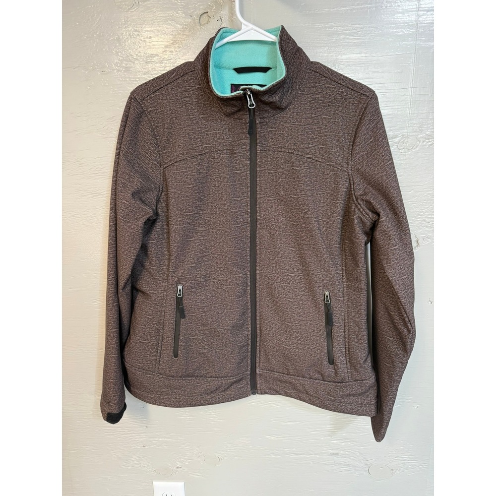 Cowgirl Legend Womens Concealed Carry Softshell Jacket Brown Turquoise M